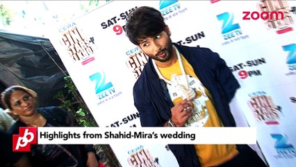 Shahid Kapoor and Mira Rajput's wedding highlights - Bollywood News