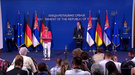 German Chancellor Angela Merkel in Albania 1