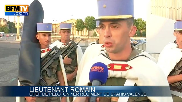 Répétitions du défilé du 14 juillet sur les Champs de Mars