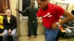 subway break dancers on A train