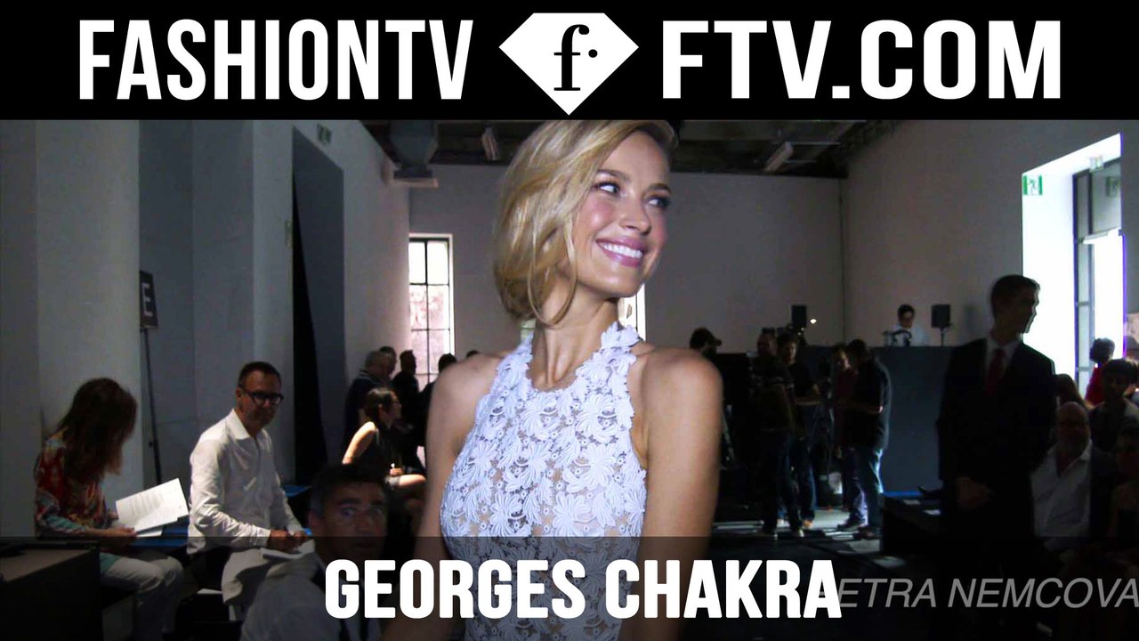 Georges Chakra Front Row ft. Petra Nemcova | Paris Haute Couture Fall/Winter 2015/16 | FashionTV