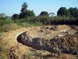 Gunjur, fundering graven voor de Afrikaanse 'roundhut'