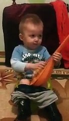 Kid Playing Guitar