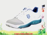 K-Swiss Men's Tubes 100 White/Blue/Grey Tennis Shoe 02742-175-M 8 UK