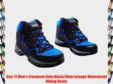 Size 11 Men's Freemont Gola Black/blue/orange Waterproof Hiking Boots