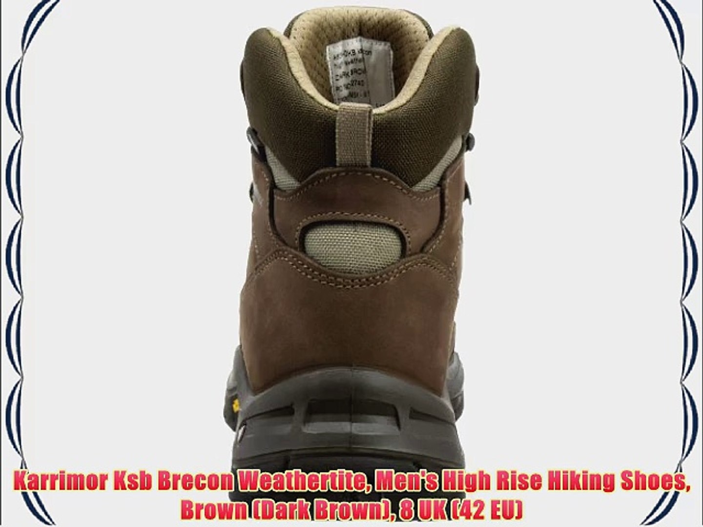 Karrimor Ksb Brecon Weathertite Men's High Rise Hiking Shoes Brown (Dark  Brown) 8 UK (42 EU) - video Dailymotion