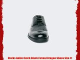 Clarks Ankle Catch Black Formal Brogue Shoes Size 11