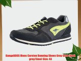 KangaROOS Mens Carsten Running Shoes Gray Grau (dark grey/lime) Size: 43