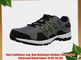 Gola Trailblazer Low Men Multisport Outdoor Shoes Grey (Charcoal/Black/Lime) 10 UK (44 EU)