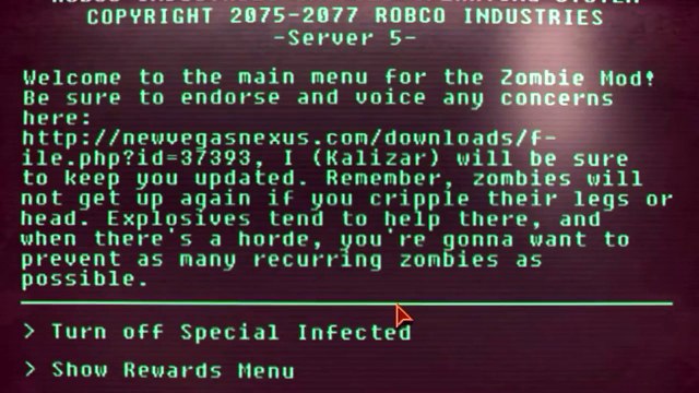Fallout New Vegas: Zombies Mod! #1 - (FNV Funny Moments w/ Mods)