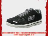 Skechers Mens Go Walk 2 Flash Athletic and Outdoor Sandals 53960 Black/Grey 7 UK 41 EU
