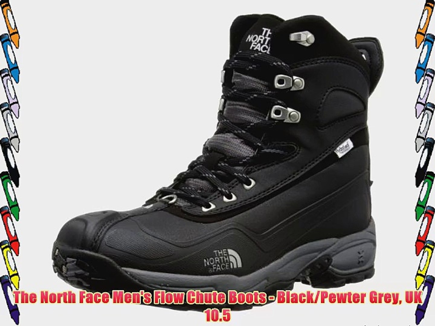 The North Face Men's Flow Chute Boots - Black/Pewter Grey UK 10.5 - video  Dailymotion