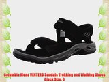 Columbia Mens VENTERO Sandals Trekking and Walking Shoes Black Size: 8