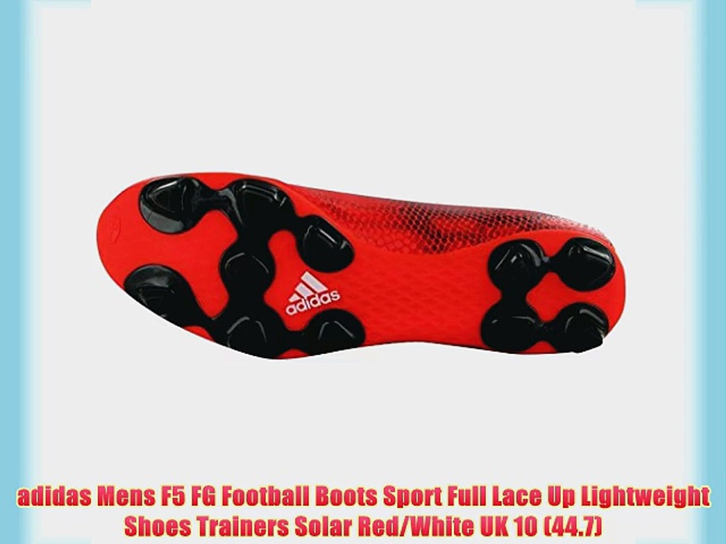 Adidas Mens F5 Fg Football Boots Sport Full Lace Up Lightweight