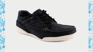 New Mens Real Leather Lace Up Deck Boat Trainers Casual Shoes