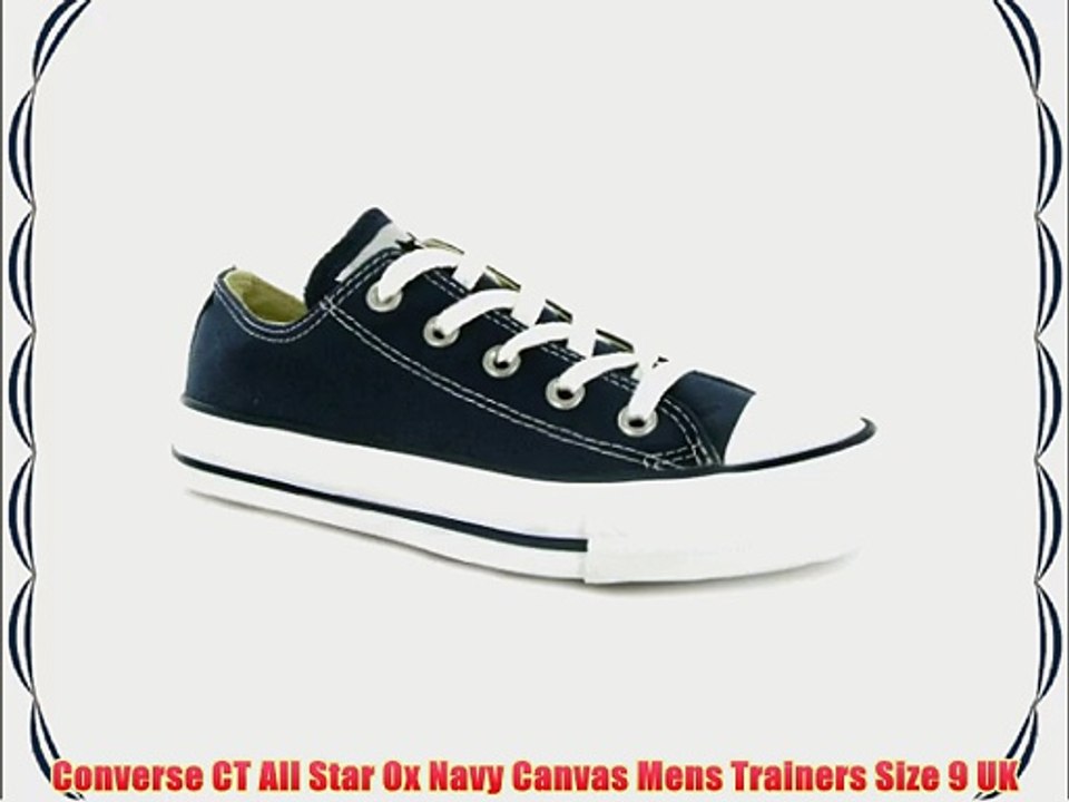 Converse CT All Star Ox Navy Canvas Mens Trainers Size 9 UK