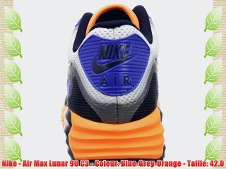 Nike - Air Max Lunar 90 C3 - Coleur: Blue-Grey-Orange - Taille: 42.0