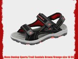 Mens Dunlop Sports/Trail Sandals Brown/Orange size 10 UK