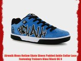 Airwalk Mens Outlaw Skate Shoes Padded Ankle Collar Lace Fastening Trainers Blue/Black UK 9