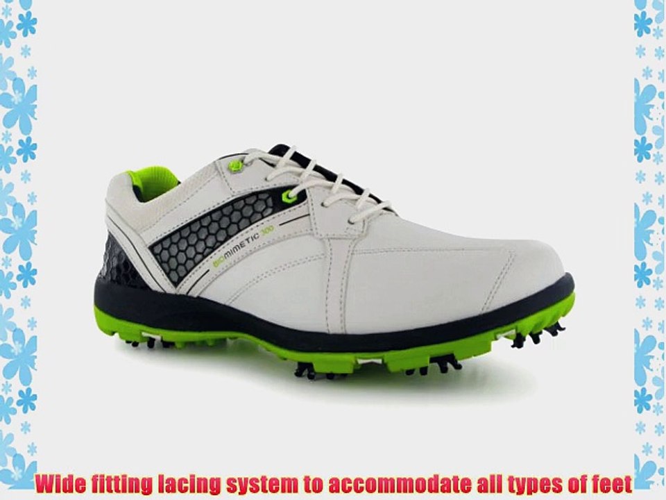 Dunlop Biomimetic 300 Mens Golf Shoes[9.5White/Green]