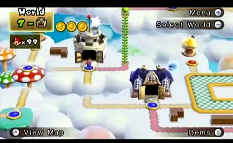 New Super Mario Bros. Wii - How to Get to World 7-6 - video Dailymotion