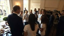 Prince Williams meets England's World Cup stars