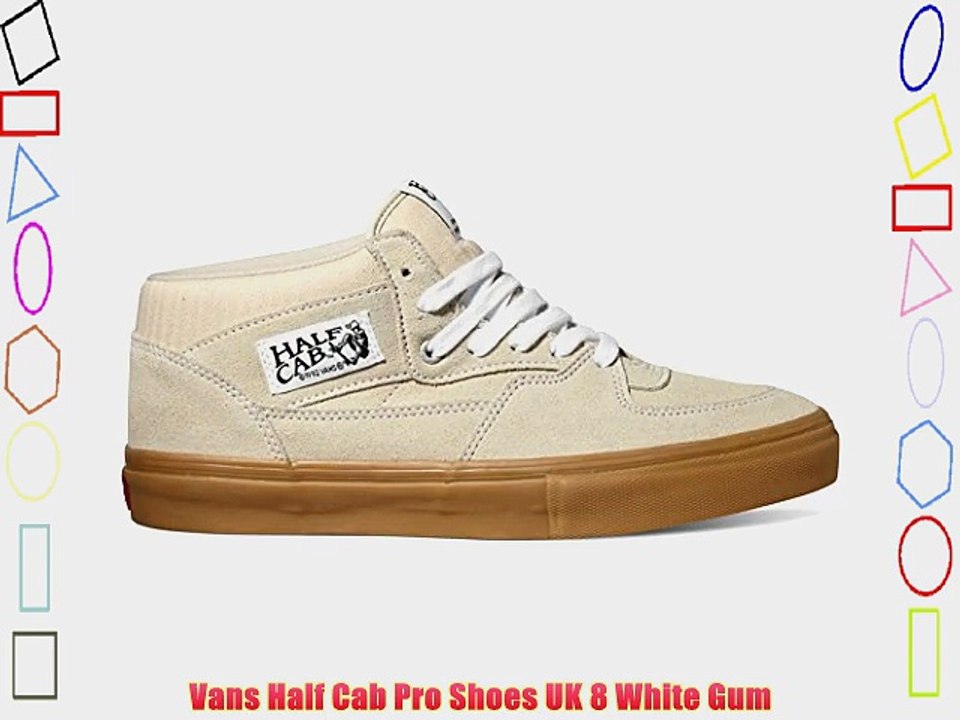 vans half cab pro white gum