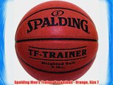 Spalding Men's Trainer Basketball - Orange Size 7