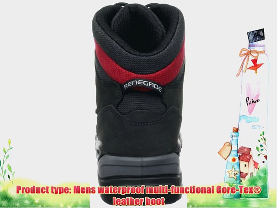 LOWA RENEGADE GTX MID 3109459901 Unisex-adult Hiking Boot Black 7.5 UK