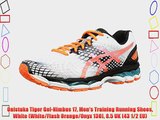 Onistuka Tiger Gel-Nimbus 17 Men's Training Running Shoes White (White/Flash Orange/Onyx 130)