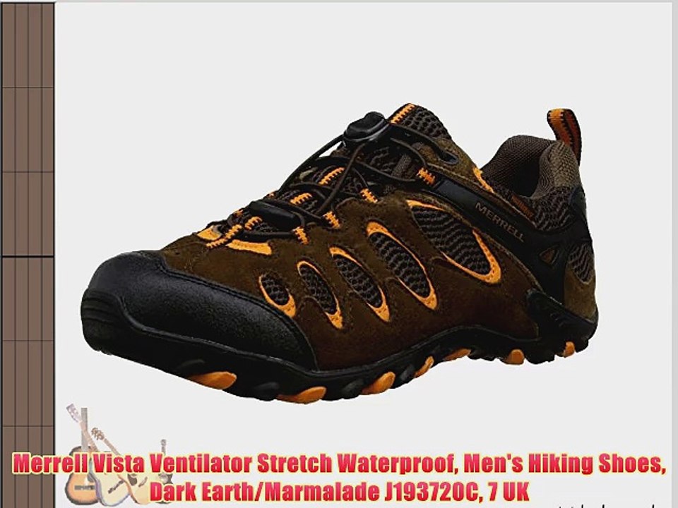 Merrell Vista Ventilator Stretch Waterproof Men's Hiking Shoes Dark Earth/Marmalade J193720C