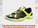 Under Armour UA MICRO G ELEVATE Men Indoor Court Shoes Yellow (High-Vis Yellow/Black/White