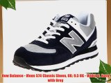 New Balance - Mens 574 Classic Shoes UK: 9.5 UK - Width D Navy with Grey
