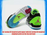 Nike Air Jordan Flight Club 80's Black/Lime Mens Basketball Shoes Size UK 7.5