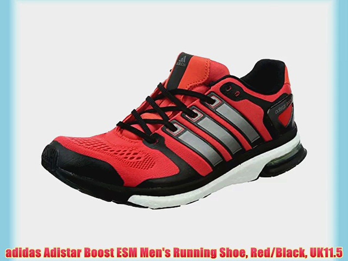 adidas Adistar Boost ESM Men's Running Shoe Red/Black UK11.5 - video  Dailymotion