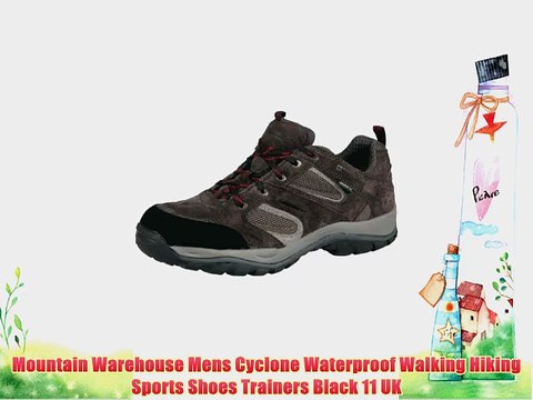 Mountain Warehouse Mens Cyclone Waterproof Walking Hiking Sports Shoes Trainers Black 11 UK