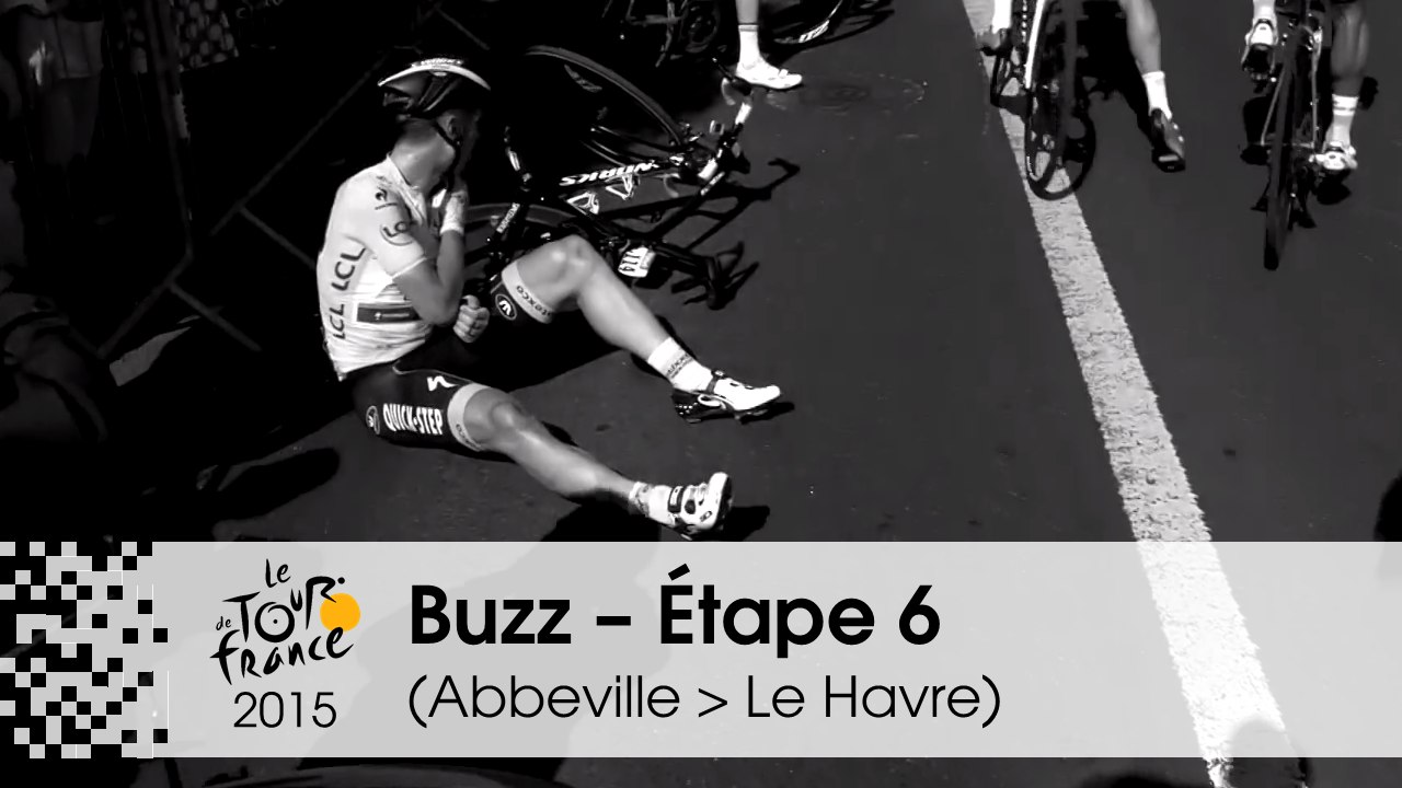 Buzz du jour / Buzz of the day - Chute du maillot jaune - Étape 6 (Abbeville > Le Havre) - Tour de France 2015