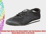 Onistuka Tiger Mexico 66 Unisex Adults' Low-Top Sneakers Black (Black/White 9001) 12 UK (48