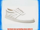 Dek Gents lace up Bowling shoes white 10