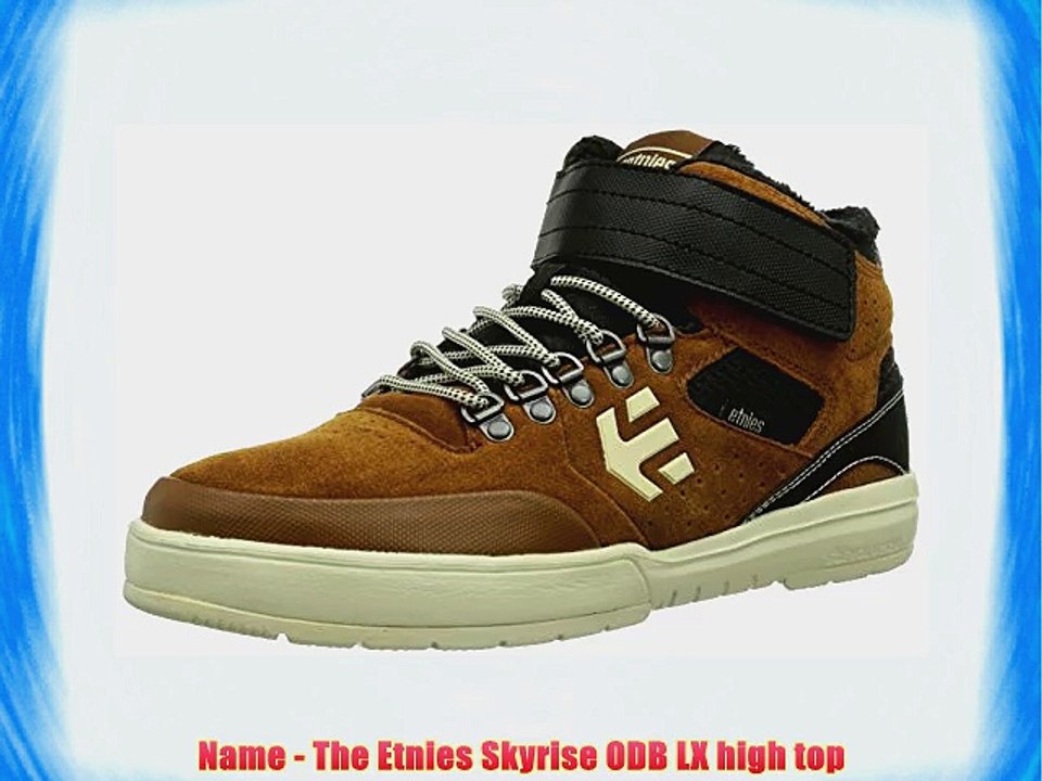 Etnies Sky Rise Odb Lx Mens Technical Skateboarding Shoes Brown (201/Brown/Black) 10 UK
