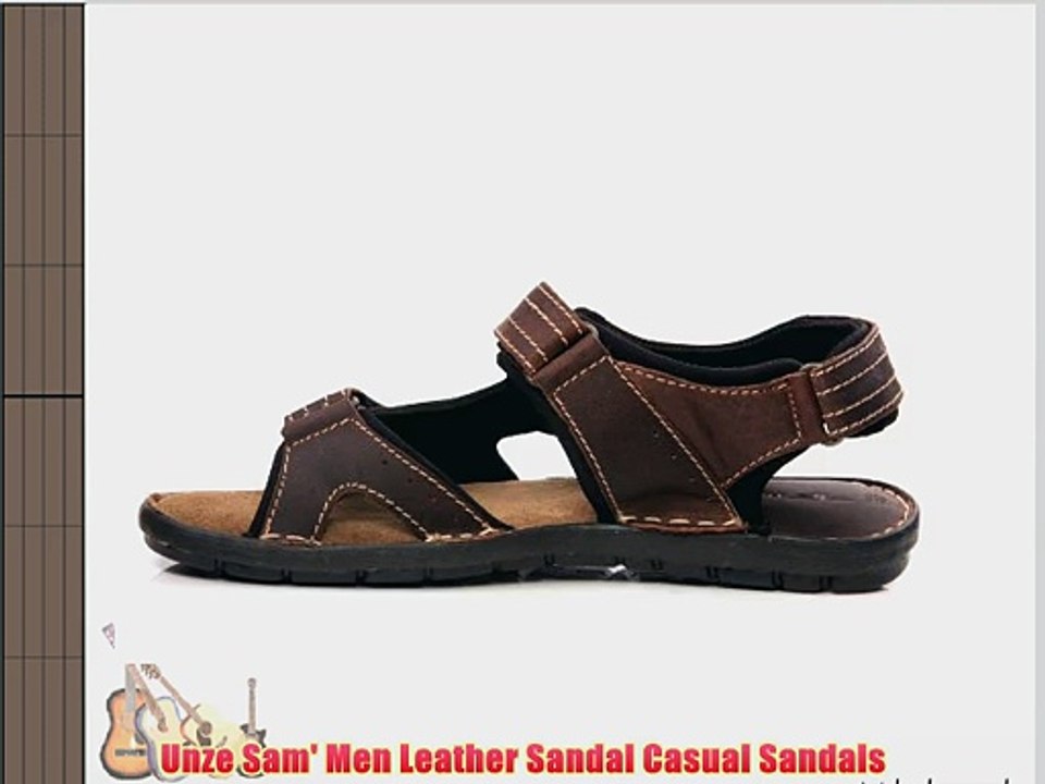 Unze Sam' Men Leather Sandal Casual Sandals