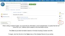 Laidlaw College Library: Citing Articles in  EBSCO Databases Library tutorial