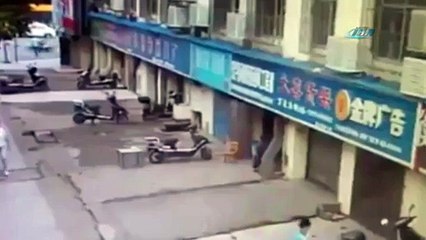 Patlama çalışanı böyle havaya uçurdu !