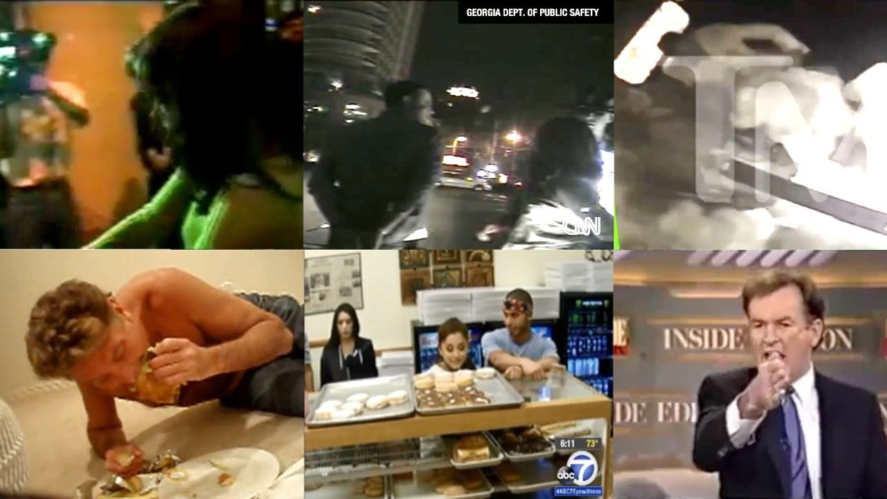 Watch celebrities behaving badly, all caught on camera