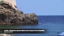 Bastia : Plongeons spectaculaires des remparts de la Citadelle