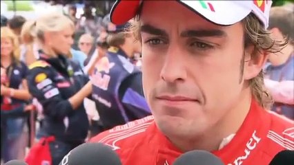 Fernando Alonso interview after the race - German GP 2010