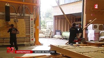 Les défaillances d'entreprises en forte baisse