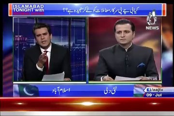 Hot Debate Between Rehman Azhar & Indian Achor in Live Show