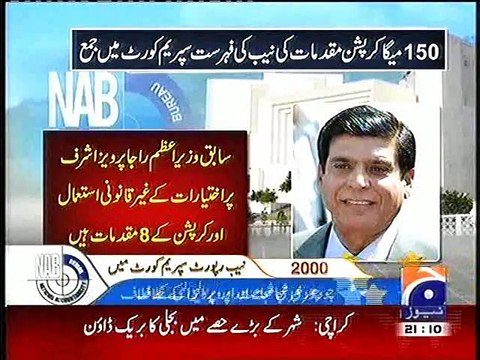 NAB, NAY 150 MEGA CORRUPTION CASES KI LIST, SUPREME COURT MAY JAMA KRA DI, 7 JULY, 2015