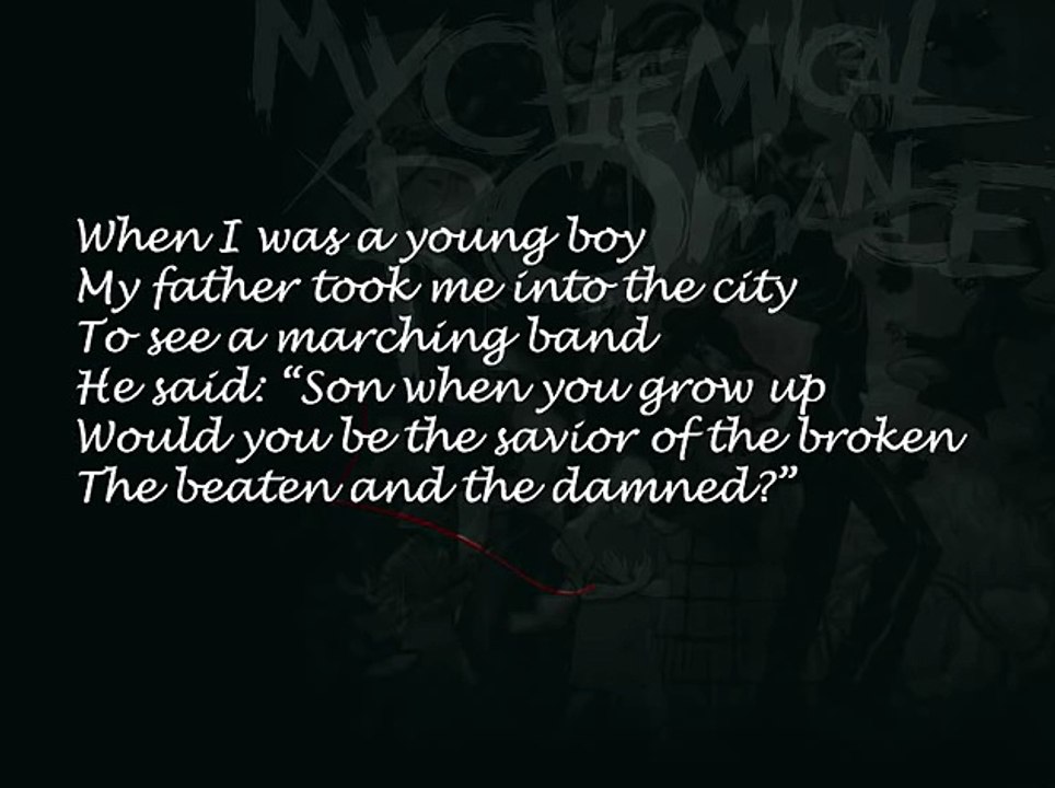 My Chemical Romance - Welcome To The Black Parade (lyrics)